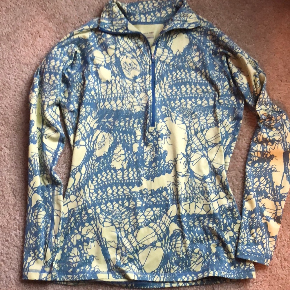 New Nike Pro long sleeve half zip shirt long sleeve top size Large top